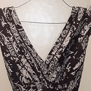 Adrienne Papell Sz14 sleeveless empire waist dress